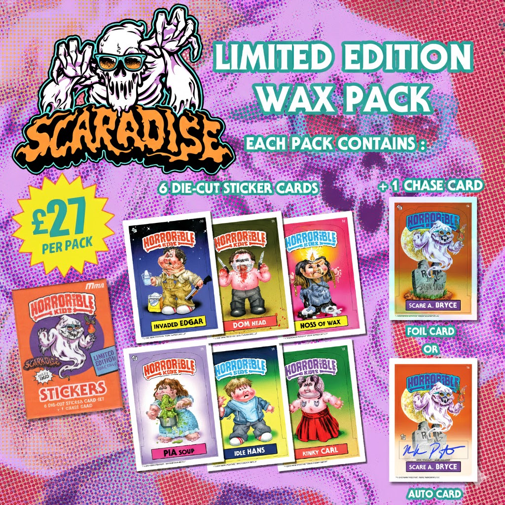 COMING SOON - Horrorible Kids SCARADISE (The New Name for Spookala) (October 2025) Limited Edition Wax Pack