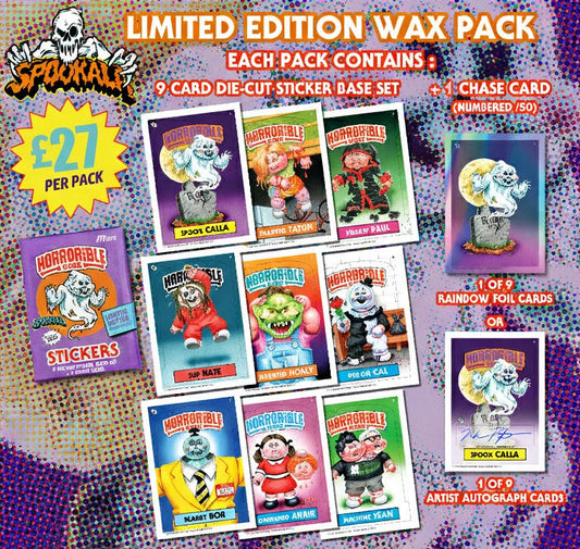 Horrorible Kids SPOOKALA (April 4-6, 2025) Limited Edition Wax Pack
