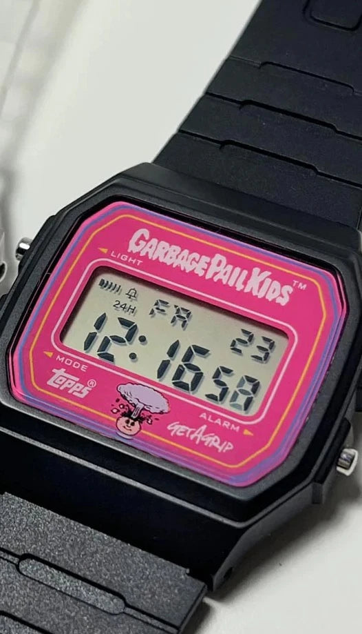 Garbage Pail Kids (GPK) Digital Watch 80's Style in Black and Pink