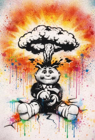 Pre Order - Graffiti Adam Bomb (A4 Print and Trading Card Combo)